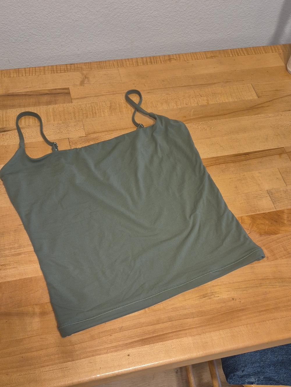 Suuksess Green Adjustable Spaghetti Strap Tank Top